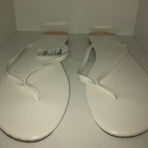 Charlotte Russe White flip flops